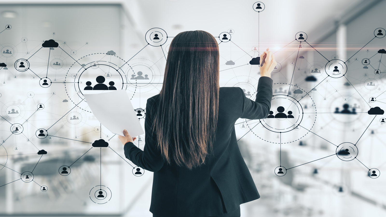 lider organizando profisionais em quadro tecnologico para Gestão tecnologia da informação